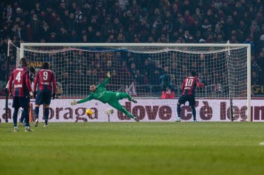 İtalyan Futbolu Serie A Men Şampiyonası Bologna Milan 'a karşı