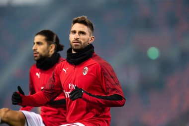 İtalyan Futbolu Serie A Men Şampiyonası Bologna Milan 'a karşı