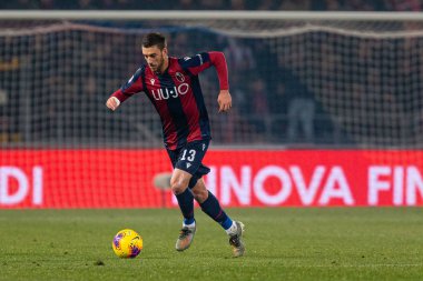 İtalyan Futbolu Serie A Men Şampiyonası Bologna Milan 'a karşı