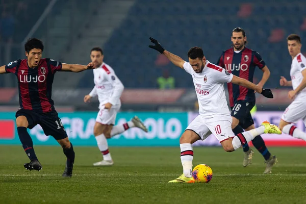 Campionato Italiano Calcio Serie A maschile Bologna vs Milano — Foto Stock