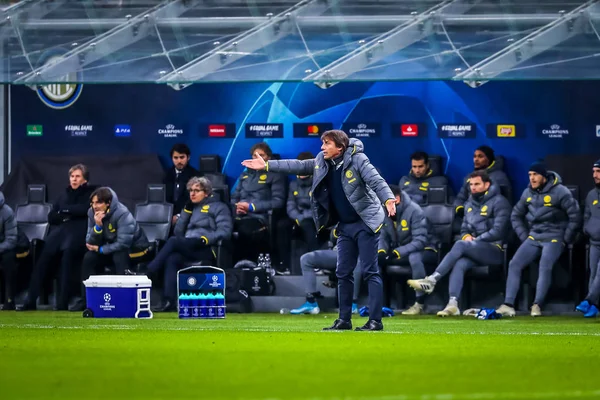 Fußball Champions League Männer Meisterschaftsrunde - inter vs barcelona — Stockfoto