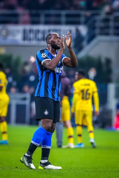 Voetbal Champions League Mannen Kampioenschap Toernooi Ronde - Inter vs Barcelona — Stockfoto