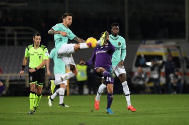 İtalyan Futbolu Serisi A Erkekler Şampiyonası Fiorentina Inter 'e karşı