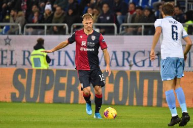 İtalyan Futbolu Serisi A Erkekler Şampiyonası Cagliari Lazio 'ya karşı