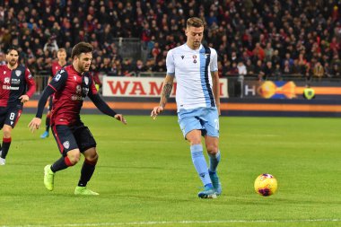 İtalyan Futbolu Serisi A Erkekler Şampiyonası Cagliari Lazio 'ya karşı