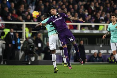İtalyan Futbolu Serisi A Erkekler Şampiyonası Fiorentina Inter 'e karşı