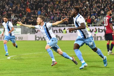 İtalyan Futbolu Serisi A Erkekler Şampiyonası Cagliari Lazio 'ya karşı