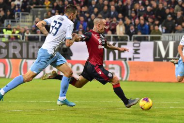 İtalyan Futbolu Serisi A Erkekler Şampiyonası Cagliari Lazio 'ya karşı