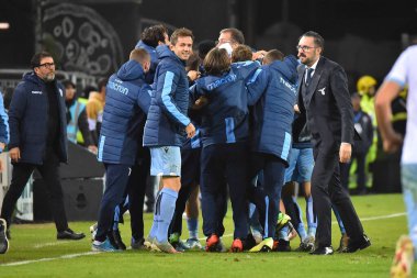 İtalyan Futbolu Serisi A Erkekler Şampiyonası Cagliari Lazio 'ya karşı