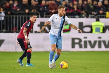 İtalyan Futbolu Serisi A Erkekler Şampiyonası Cagliari Lazio 'ya karşı