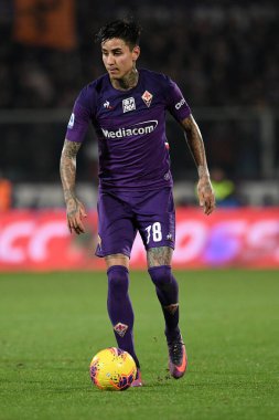 İtalyan Futbolu Serisi A Erkekler Şampiyonası Fiorentina Inter 'e karşı