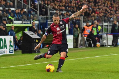 İtalyan Futbolu Serisi A Erkekler Şampiyonası Cagliari Lazio 'ya karşı