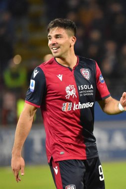 İtalyan Futbolu Serisi A Erkekler Şampiyonası Cagliari Lazio 'ya karşı