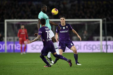 İtalyan Futbolu Serisi A Erkekler Şampiyonası Fiorentina Inter 'e karşı