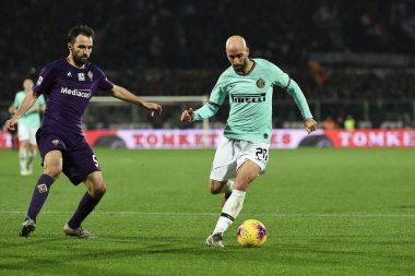 İtalyan Futbolu Serisi A Erkekler Şampiyonası Fiorentina Inter 'e karşı