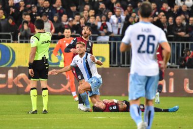 İtalyan Futbolu Serisi A Erkekler Şampiyonası Cagliari Lazio 'ya karşı