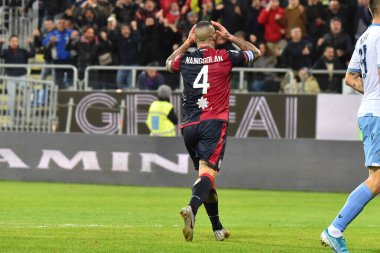 İtalyan Futbolu Serisi A Erkekler Şampiyonası Cagliari Lazio 'ya karşı