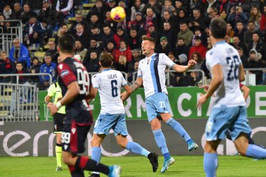 İtalyan Futbolu Serisi A Erkekler Şampiyonası Cagliari Lazio 'ya karşı