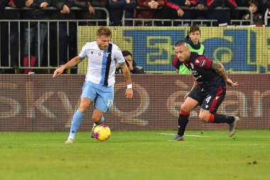 İtalyan Futbolu Serisi A Erkekler Şampiyonası Cagliari Lazio 'ya karşı
