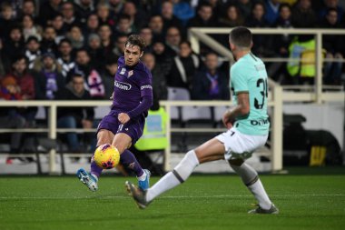 İtalyan Futbolu Serisi A Erkekler Şampiyonası Fiorentina Inter 'e karşı