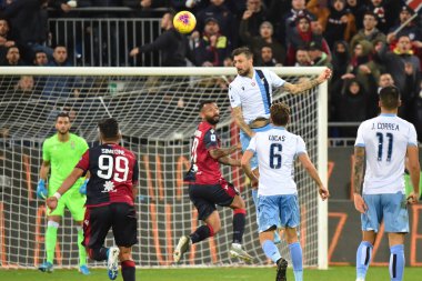 İtalyan Futbolu Serisi A Erkekler Şampiyonası Cagliari Lazio 'ya karşı