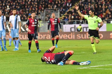 İtalyan Futbolu Serisi A Erkekler Şampiyonası Cagliari Lazio 'ya karşı