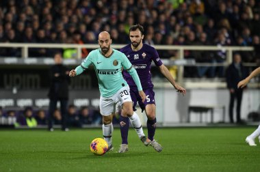 İtalyan Futbolu Serisi A Erkekler Şampiyonası Fiorentina Inter 'e karşı