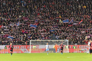 İtalyan Futbolu Serisi A Erkekler Şampiyonası Cagliari Lazio 'ya karşı