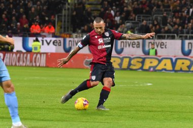 İtalyan Futbolu Serisi A Erkekler Şampiyonası Cagliari Lazio 'ya karşı