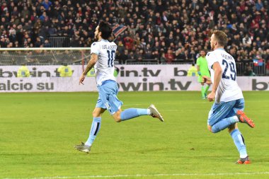 İtalyan Futbolu Serisi A Erkekler Şampiyonası Cagliari Lazio 'ya karşı