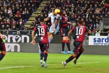 İtalyan Futbolu Serisi A Erkekler Şampiyonası Cagliari Lazio 'ya karşı