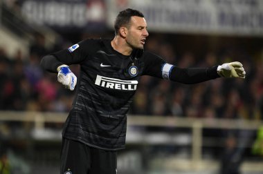 İtalyan Futbolu Serisi A Erkekler Şampiyonası Fiorentina Inter 'e karşı