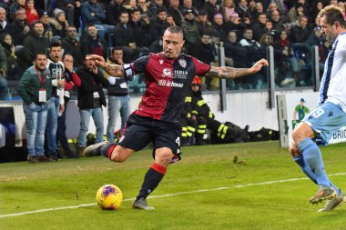 İtalyan Futbolu Serisi A Erkekler Şampiyonası Cagliari Lazio 'ya karşı