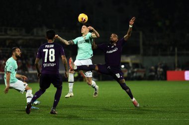 İtalyan Futbolu Serisi A Erkekler Şampiyonası Fiorentina Inter 'e karşı