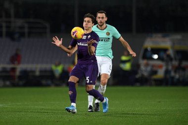 İtalyan Futbolu Serisi A Erkekler Şampiyonası Fiorentina Inter 'e karşı