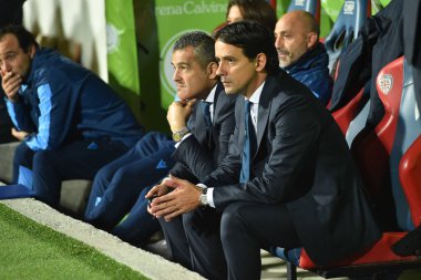 İtalyan Futbolu Serisi A Erkekler Şampiyonası Cagliari Lazio 'ya karşı