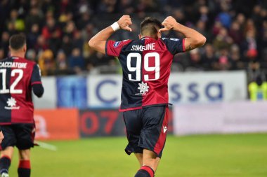 İtalyan Futbolu Serisi A Erkekler Şampiyonası Cagliari Lazio 'ya karşı