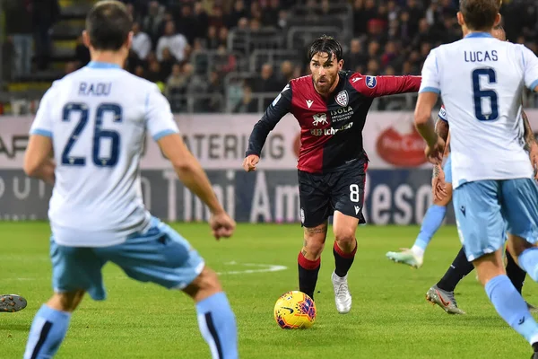 İtalyan Futbolu Serisi A Erkekler Şampiyonası Cagliari Lazio 'ya karşı
