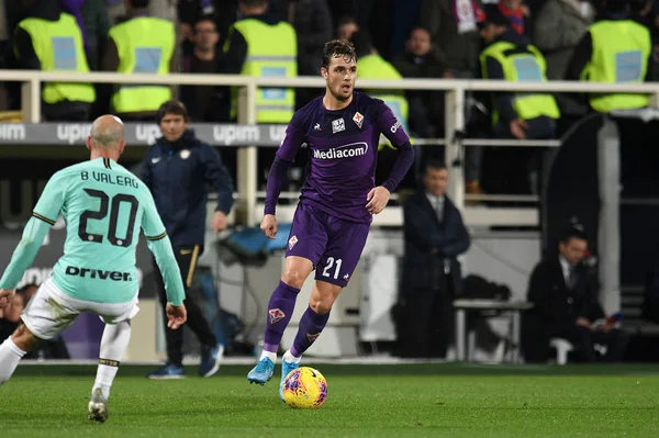 İtalyan Futbolu Serisi A Erkekler Şampiyonası Fiorentina Inter 'e karşı