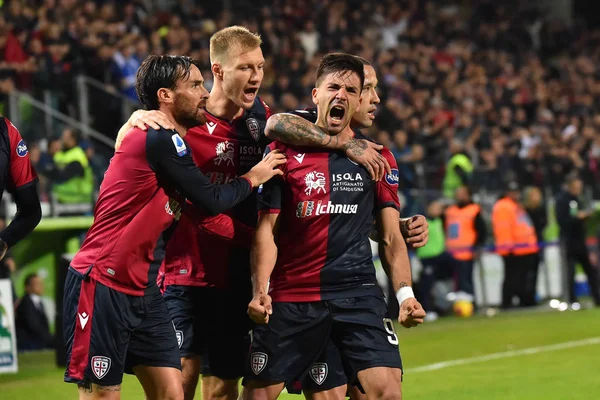 Italian Soccer Serie A Campeonato Masculino Cagliari vs Lazio — Foto de Stock