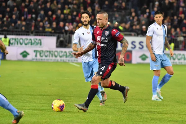 İtalyan Futbolu Serisi A Erkekler Şampiyonası Cagliari Lazio 'ya karşı