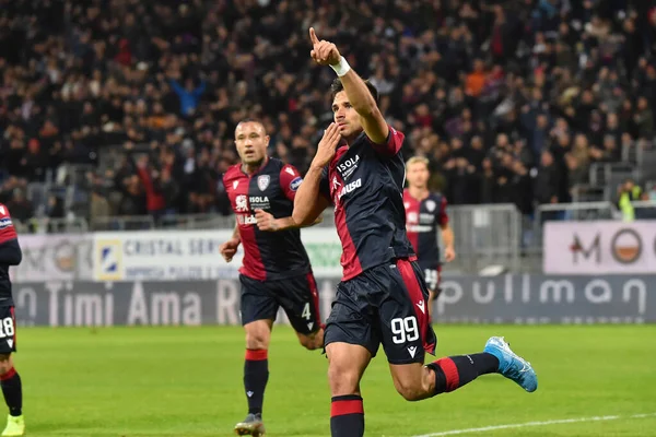 İtalyan Futbolu Serisi A Erkekler Şampiyonası Cagliari Lazio 'ya karşı