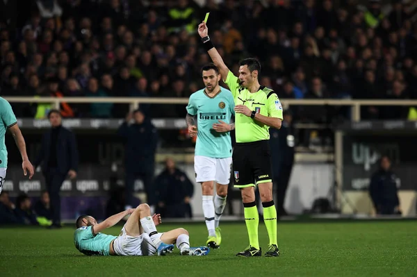 İtalyan Futbolu Serisi A Erkekler Şampiyonası Fiorentina Inter 'e karşı
