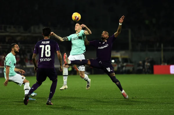 İtalyan Futbolu Serisi A Erkekler Şampiyonası Fiorentina Inter 'e karşı