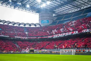 İtalyan Futbolu Serie A Men Şampiyonası Milan Sassuolo 'ya karşı