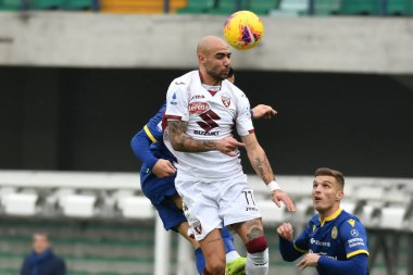 İtalyan Futbolu Serie A Men Şampiyonası Hellas Verona Torino 'ya karşı