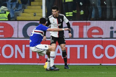 İtalyan Futbolu Serisi A Erkekler Şampiyonası Sampdoria Juventus 'a karşı