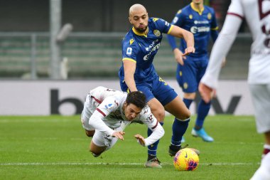 İtalyan Futbolu Serie A Men Şampiyonası Hellas Verona Torino 'ya karşı