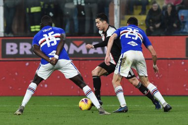 İtalyan Futbolu Serisi A Erkekler Şampiyonası Sampdoria Juventus 'a karşı