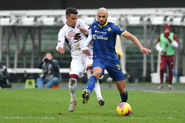 İtalyan Futbolu Serie A Men Şampiyonası Hellas Verona Torino 'ya karşı